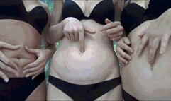 three sexy belly Bpn