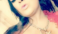 Late night sexy Belle smoking a Capri