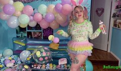 Bunny Day Accidental Leak In My Onesie With Diaper Change