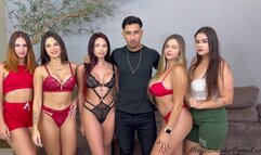 KISS LINE WITH THE BEST KISSERS - TOP GIRL AMANDA, BRUNA, LILI, JADE, MASSERATTI AND RAFAELA - NEW MR MARCH 2024 - CLIP 1