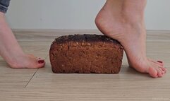 Trampling Loaf of Bread Barefoot