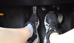 Driving in sneakers
