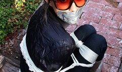 Gia Mancini Is Looking Fashionably Chic In Her Sunglasses, Boots, Rope And Gag!