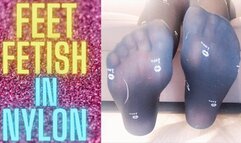 FEET FETISH IN NYLON