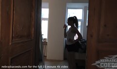 hot big boob blonde model shaving jillin