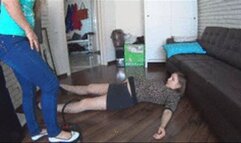 SHE INFLATED MY BODY THROUGH MY PUSSY TILL I CUM 3 BIn