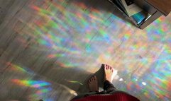 Walking On Rainbows - Goddess POV Foot Fetish - Lilith Taurean Walks On Rainbows