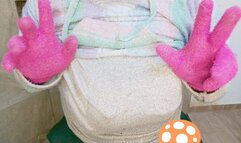 Tiara's huge tits vs the powerful silver garment