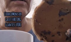 HD CookieMonster Gassy FARTING Giantess VORE big ass spreding