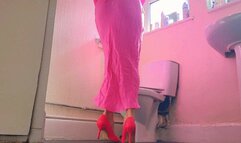 Long Pink Dress Reading (mkv)