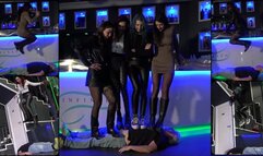 LILLI BAYLE - Four Mistresses Femdom party (EPISODE 2) - BRUTAL trampling and jumping (EXTREME CLIP!)