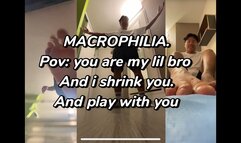 Pov: you are my lil bro and i shrink you and playwith you