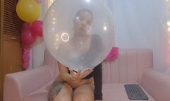 sexi loonergirl balloon 18 clear