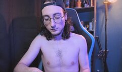 Sucking a quick Ciggie without shirt