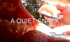 Quiet snack in the garden