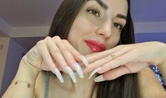 Licking nails Red lipstick CUSTOM