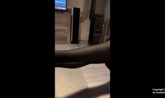 Sexy footjob in nylon, socks and finished handjob! (4K MP4)