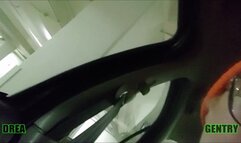 Parking Garage Titty Flashing in Car