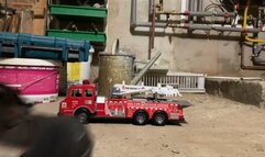 Firefighter Crushing toy Fire Truck