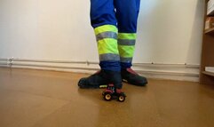 Garbageman crushing toy Tractor