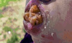 Jeannette indulged herself in sweets until she felt fullSD