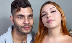 SUPER GLUED HOT REDHEAD TEACHING NEW BOY - NEW TOP HEADRED AND LUIZ - NEW MR APRIL 2024 - CLIP 1