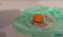 Worker stomping Food with Barefeet