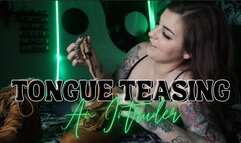 Tongue Teasing An Intruder