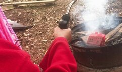 Giantess Throws Teenie House on the Grill 1080