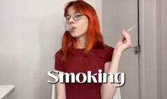 Smoking and looking at you