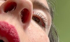 pov nose blowing mov