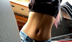 Belly Stretching in the car 2mv