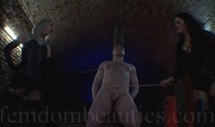 DOMINA DESPINA & NAOMI ROUGE - DOUBLE COCK CANING