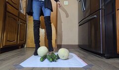 Fruit and veggie stomp