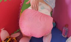 Plastic Pants & Diaper Change Into Pullup