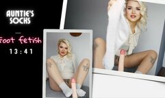 Auntie's socks, Foot fetish, footjob, JOI