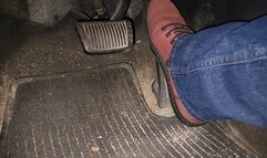 Driving in red doc martens