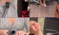 Vacuum leather jacket, shoes, pants