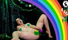 Fucking My Big Rainbow Dildo