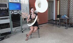 Violet Tries Out the Sousaphone (MP4 - 1080p)