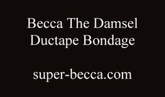 Becca in Duct tape bondage
