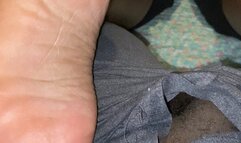 Coworkers thick meaty soles reverse solejob cumshot