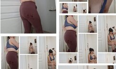 BBW FRENCH MILF AM FEEDING W CLOTHES DESTRUCTION