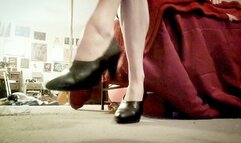 Tapping My Feet In High Heels HURRY UP YOU!