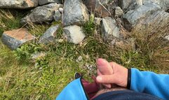 Stranger girl help to jerk off dick and didn’t give him to cum