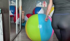 Riding on color shosu beachball