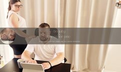 secretary knows how to relax and unload her boss