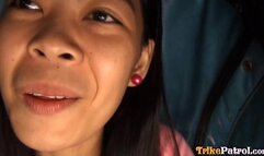 Tuk Tuk Patrol - Bouncy tit Asian pounded on the bed