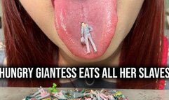 Hungry Giantess Eats All Her Slaves