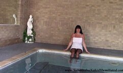 Raven Gets Soaked Through Being Directed Around The Pool During Photoshoot!!! - MP4